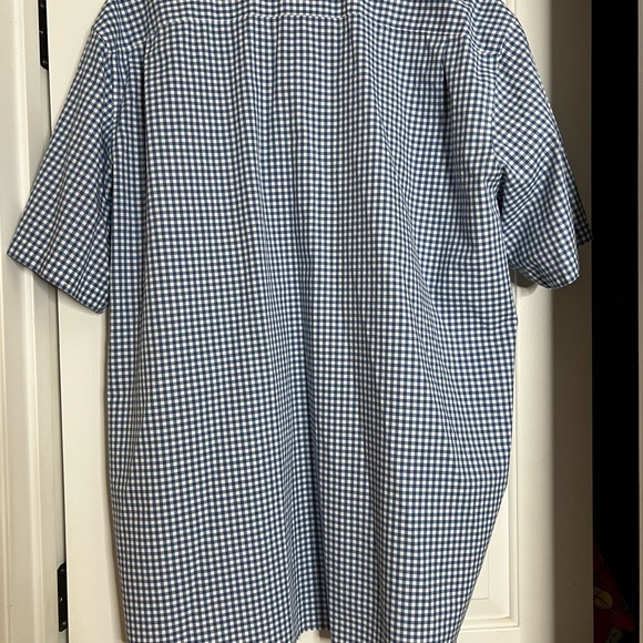 🌟3 for $25🌟 L. L.Bean Blue Casual Button Down Fit XXL Shirt with Gingham Pattern - Picture 3 of 7
